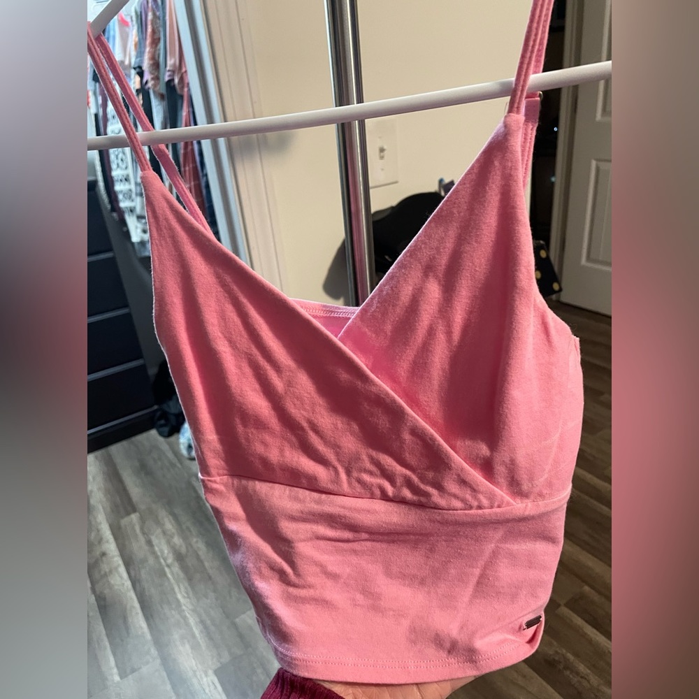 Hollister pink crop top. Size small.